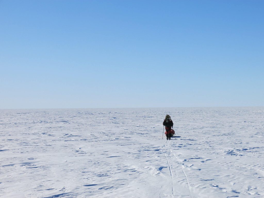 Ski South Pole skier en route