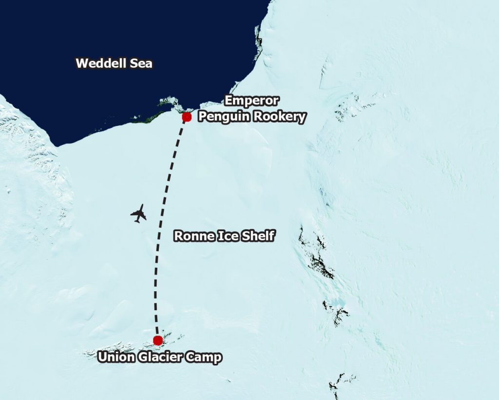 map-Emperor Penguins Detail Map Detail - Antarctic Logistics & Expeditions