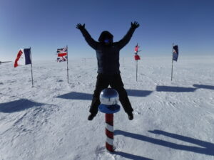 Melanie Morrill at the South Pole