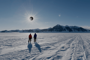 View at the eclipse viewing site