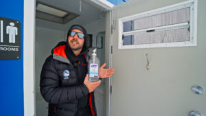 Three Glaciers Retreat in Antarctica toilet facilities