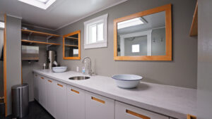 Three Glaciers Retreat in Antarctica bathroom and sink facilities