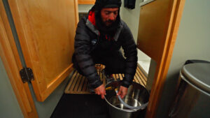 Three Glaciers Retreat in Antarctica shower and bathroom facilities